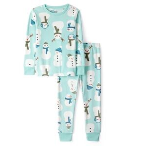 Carter's Toddler Holiday 2-Piece Velboa Snowman Pajama Set
